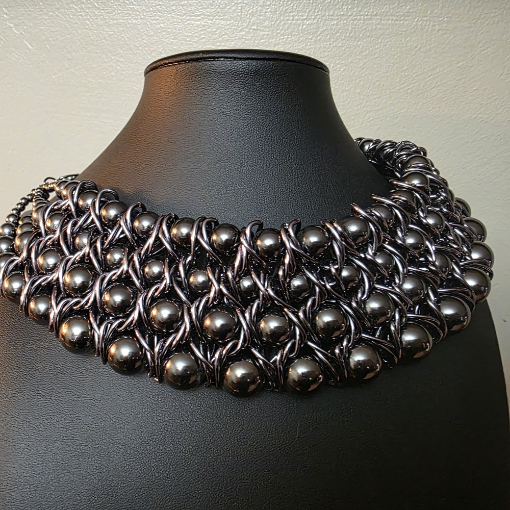 Elegant Silver Statement Necklace